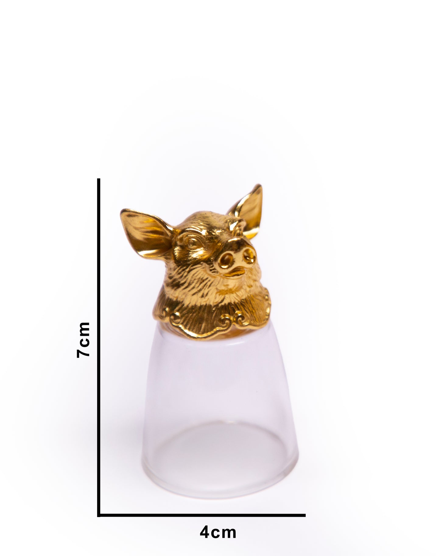 Zodiac Luxe – 12-Piece Golden Animal Head Shot Glass Set