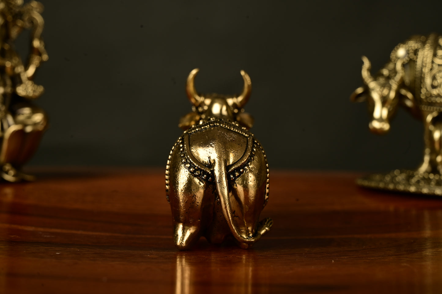 Handcrafted Brass Nandi Idol – Sacred vahan of Lord Shiva | Divine Home Temple Decor