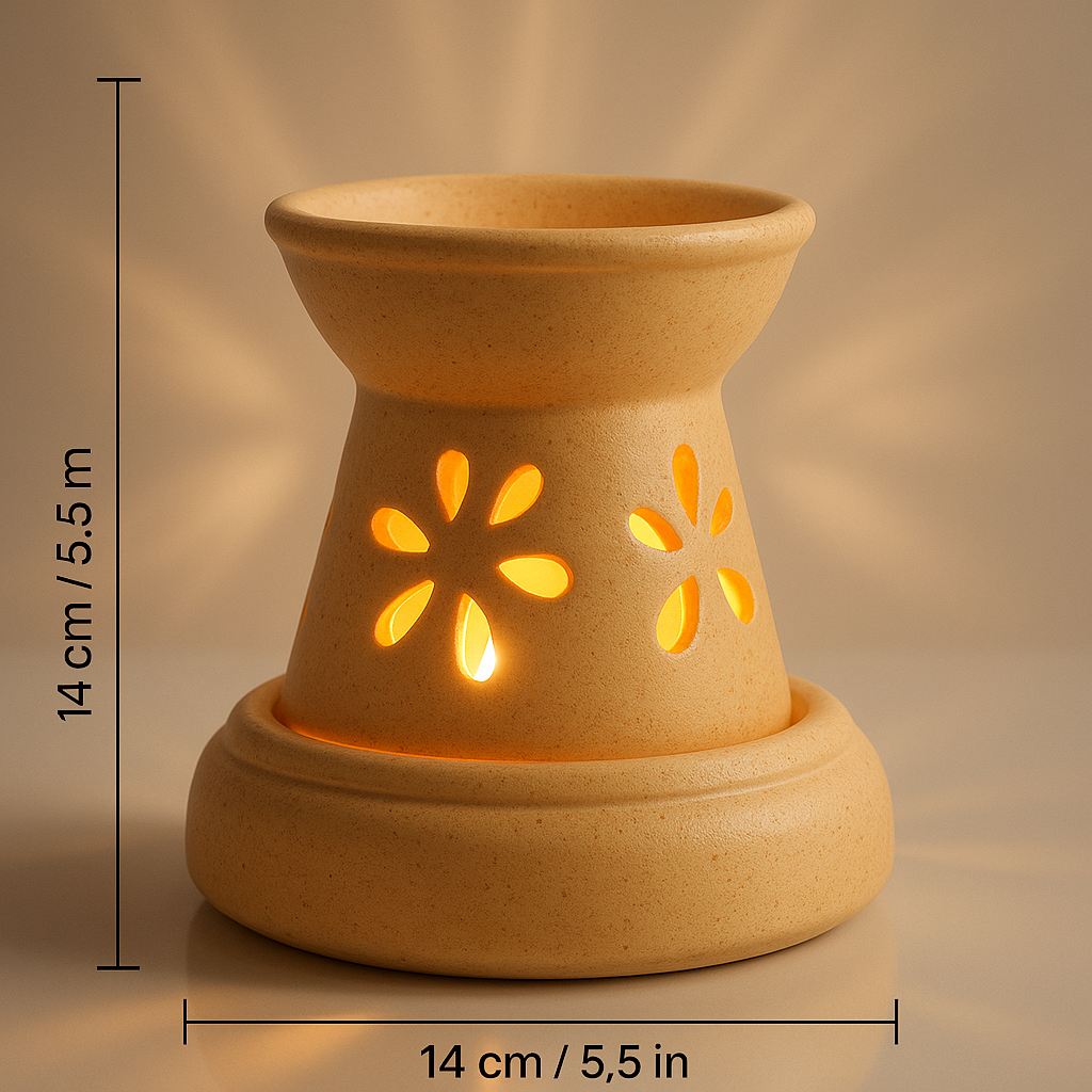 Handcrafted Ceramic Aroma Diffuser (Electric) – 14 cm