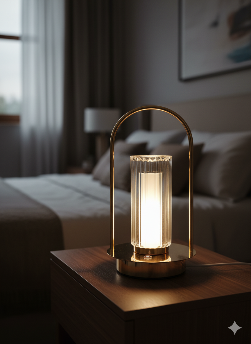 Portable Rechargable Dimmable 3 lights Lantern Lamp - 9 inch Height