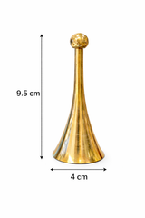 Brass Hand Bell (Ghanti) for Pooja | Traditional Temple Bell | Spiritual Ritual Accessory