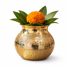 Handcrafted Brass Kalash (270 g) | Pooja Kalash | Traditional Serving & Décor Kalash