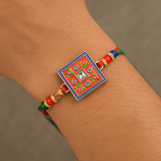 Meenakari work Rakhi