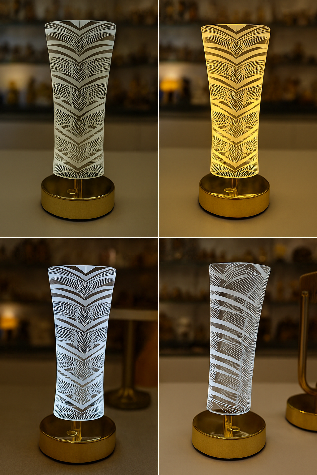 Lumo Pattern Touch LED Lamp - 10 inch