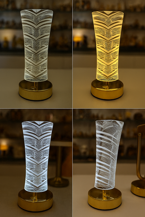 Lumo Pattern Touch LED Lamp - 10 inch