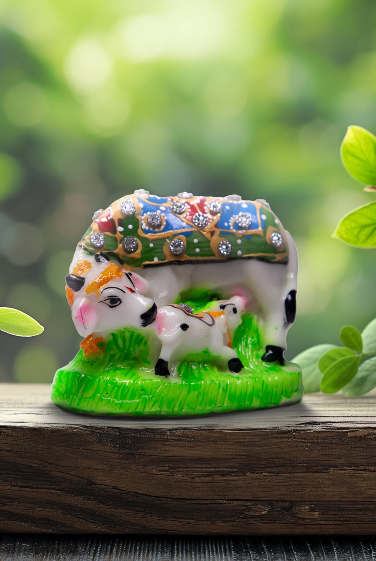 Divine Kamdhenu Cow with Calf