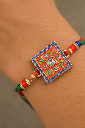 Meenakari work Rakhi