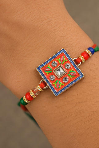 Meenakari work Rakhi